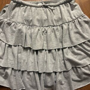 Zara Gray Ruffled Girl 11/12 Skirt